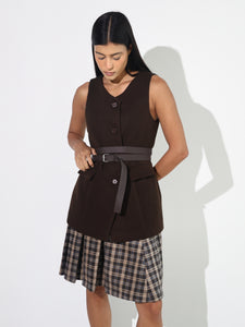 Amara Vest - Brown